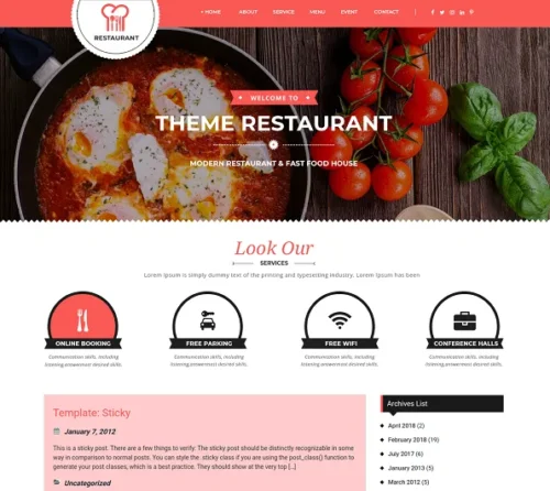 Food WordPress Theme